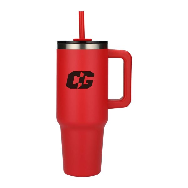 CG Pinnacle 40 oz Vacuum Insulated Eco-Friendly Travel Tumbler With Straw - Image 3